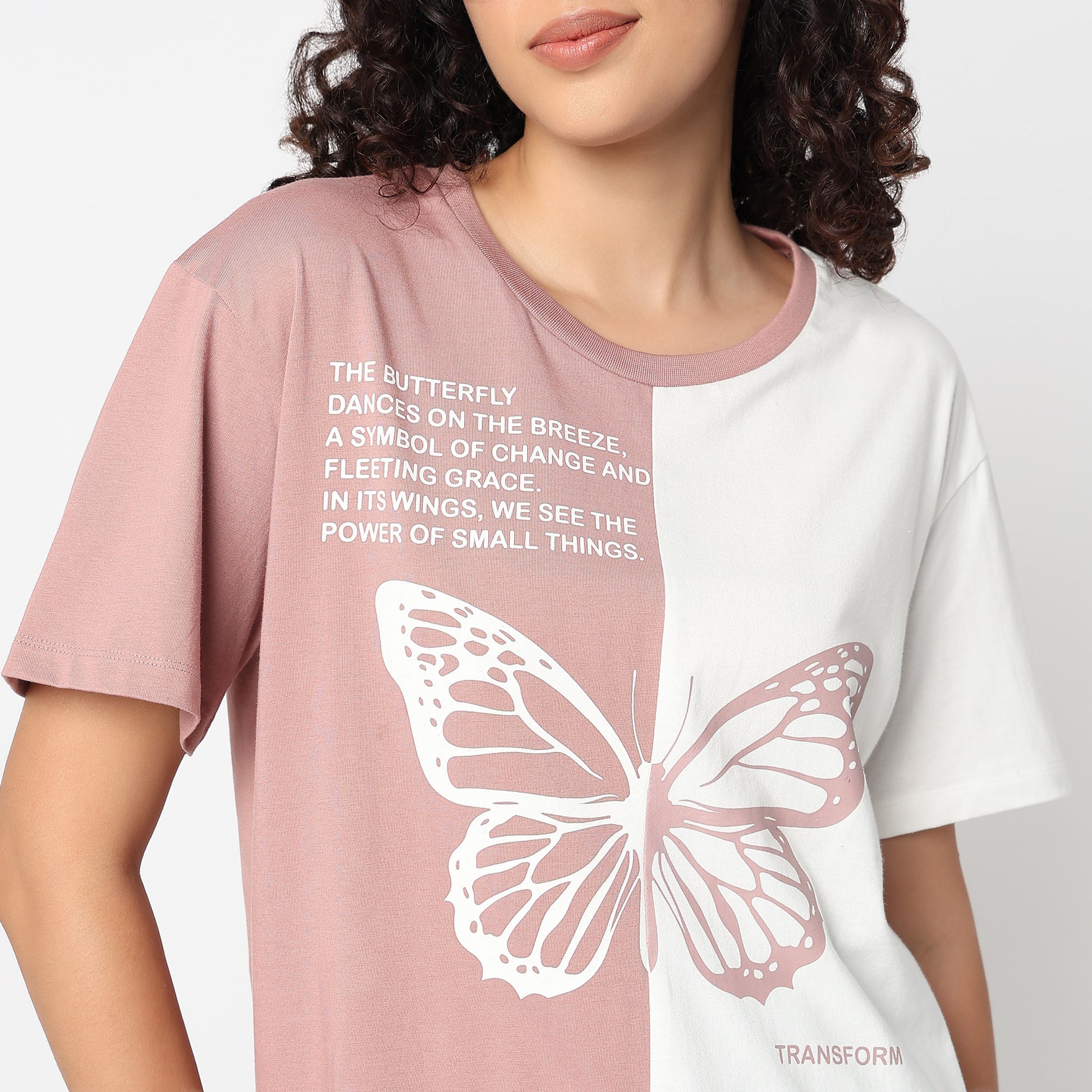 Betty Oversized T-Shirt with Front Graphic Print