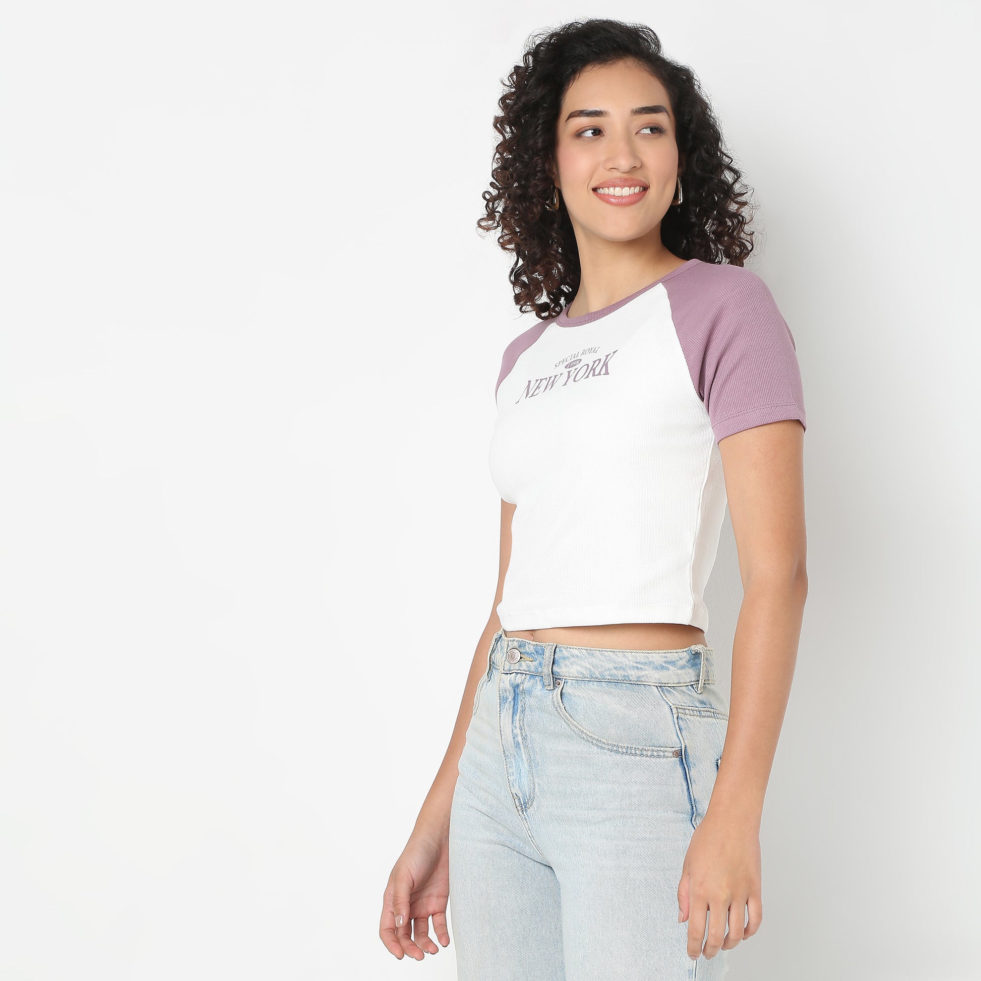 Betty Graphic Tee with Fitted Raglan