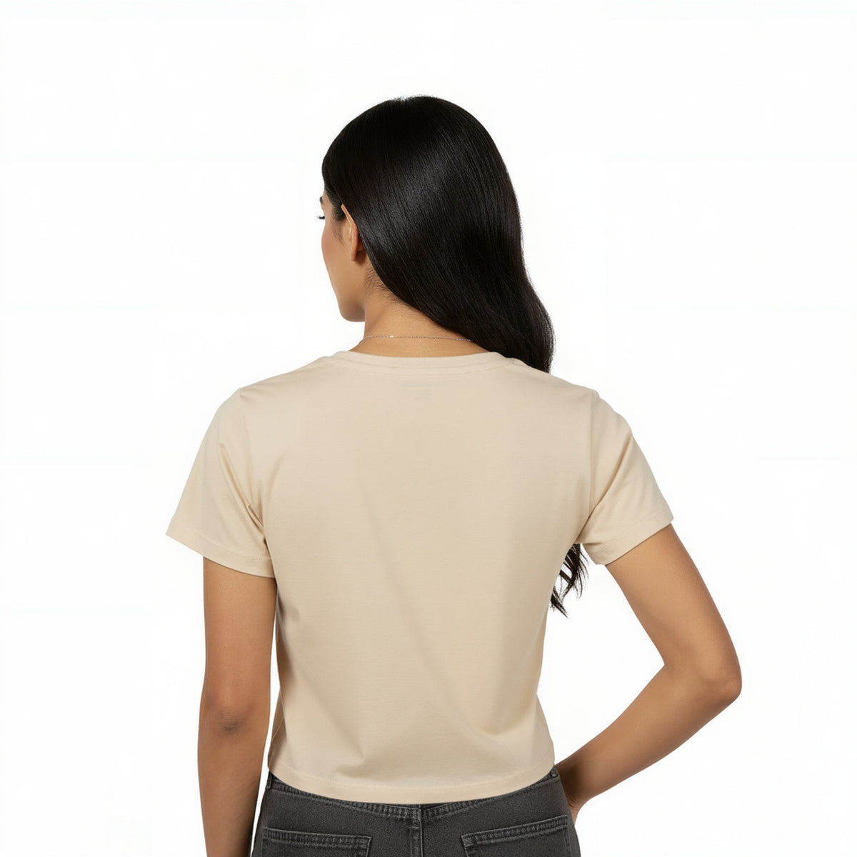 Cotton Graphic Crop T-Shirt