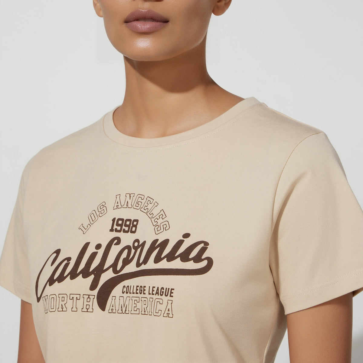 Cotton Graphic Crop T-Shirt