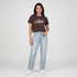 Cotton Graphic Crop T-Shirt