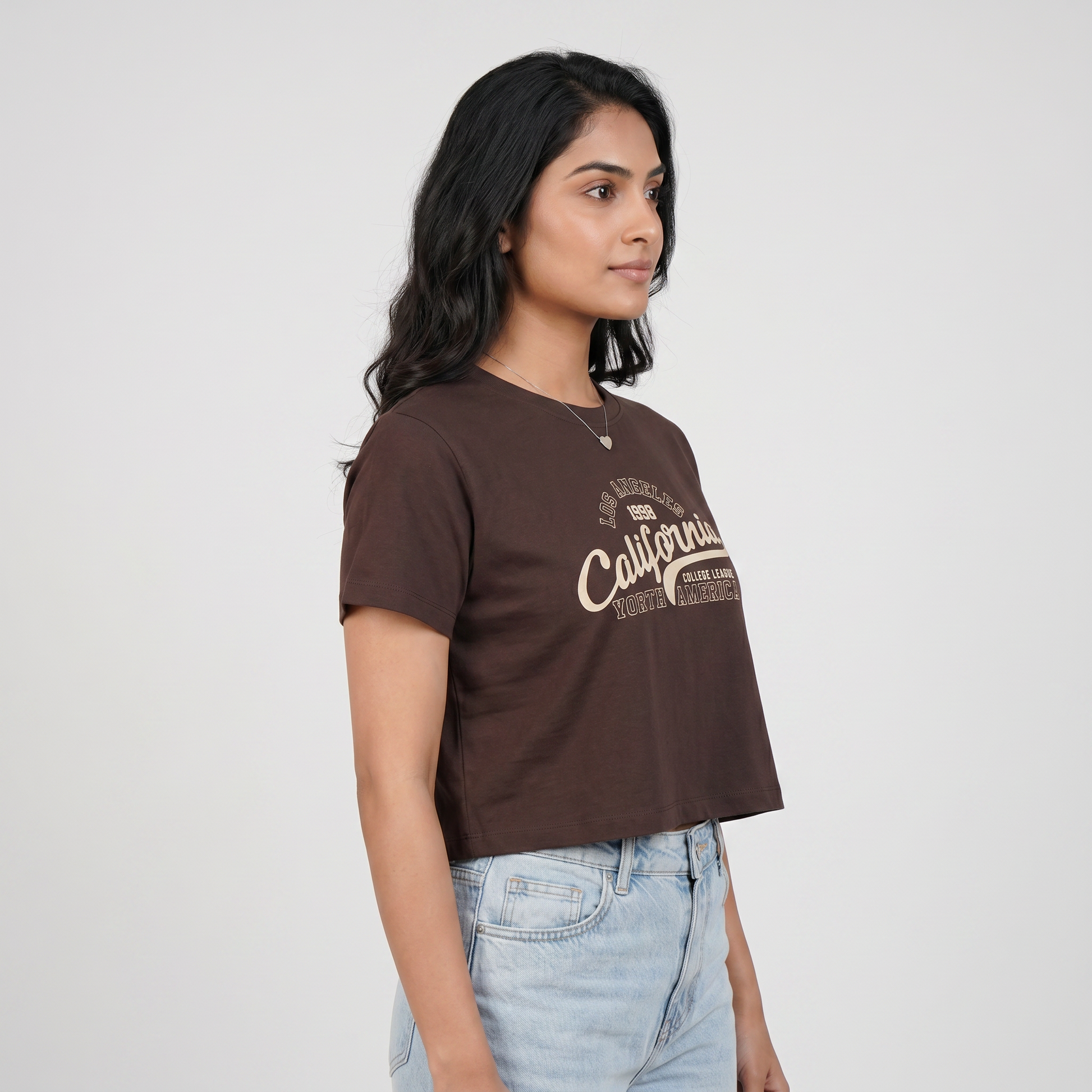 Cotton Graphic Crop T-Shirt