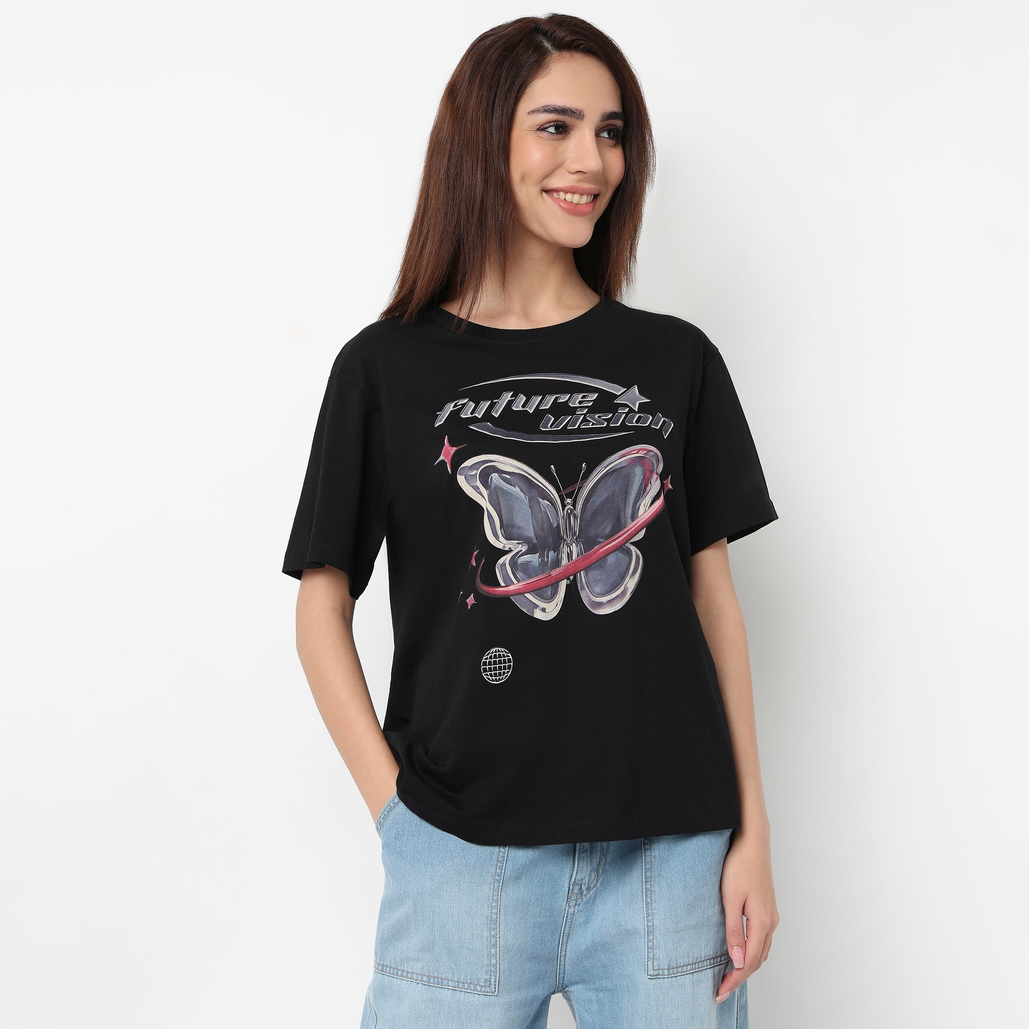 Cotton Graphic Oversize T-Shirt