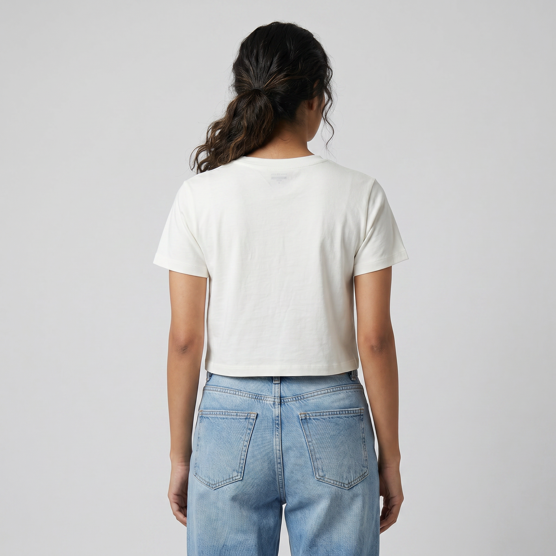 Cotton Graphic Crop T-Shirt