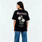 Cotton Graphic Longline Oversize T-Shirt