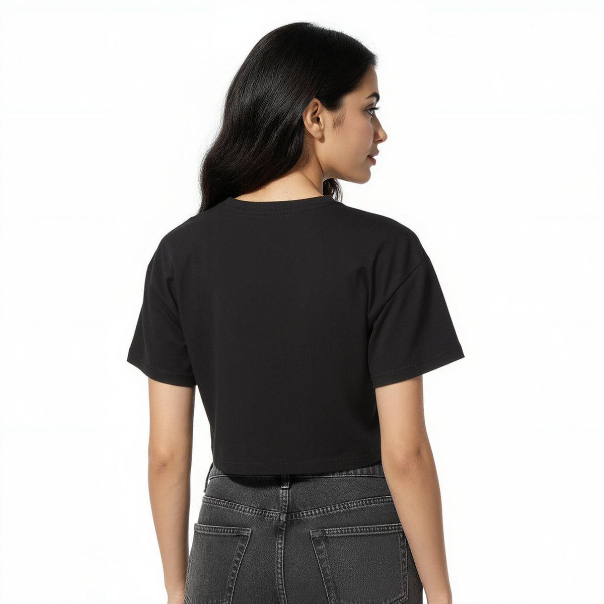 Cotton Graphic Crop T-Shirt
