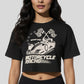 Cotton Graphic Crop T-Shirt