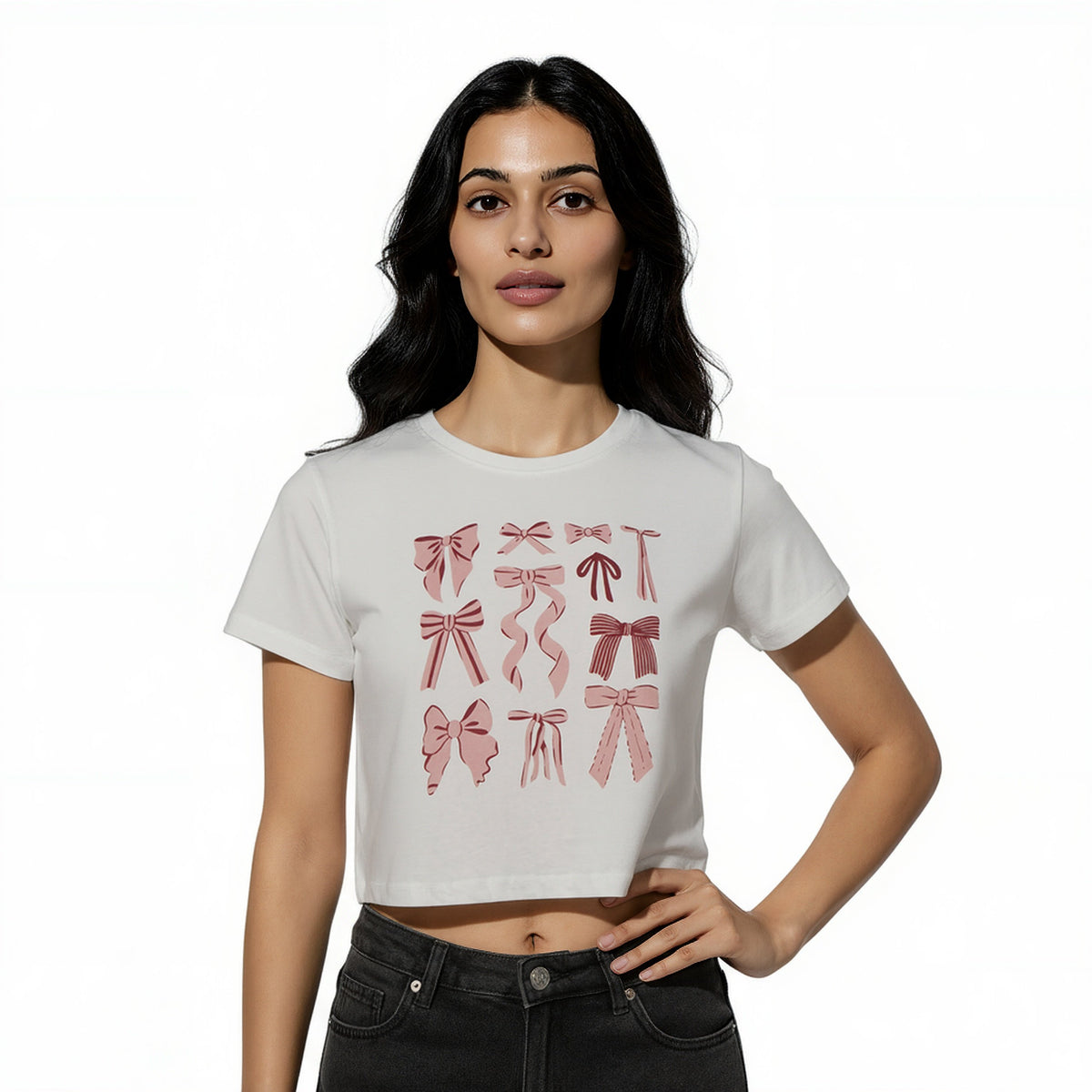 Cotton Graphic Crop T-Shirt