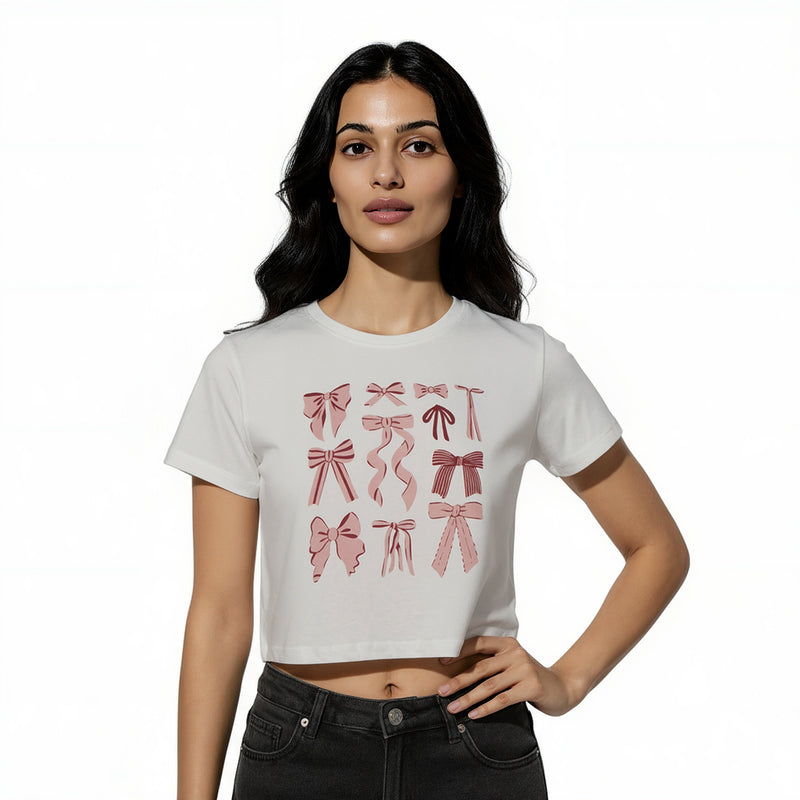 Cotton Graphic Crop T-Shirt