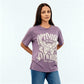Cotton Knitted Graphic Oversize T-Shirt