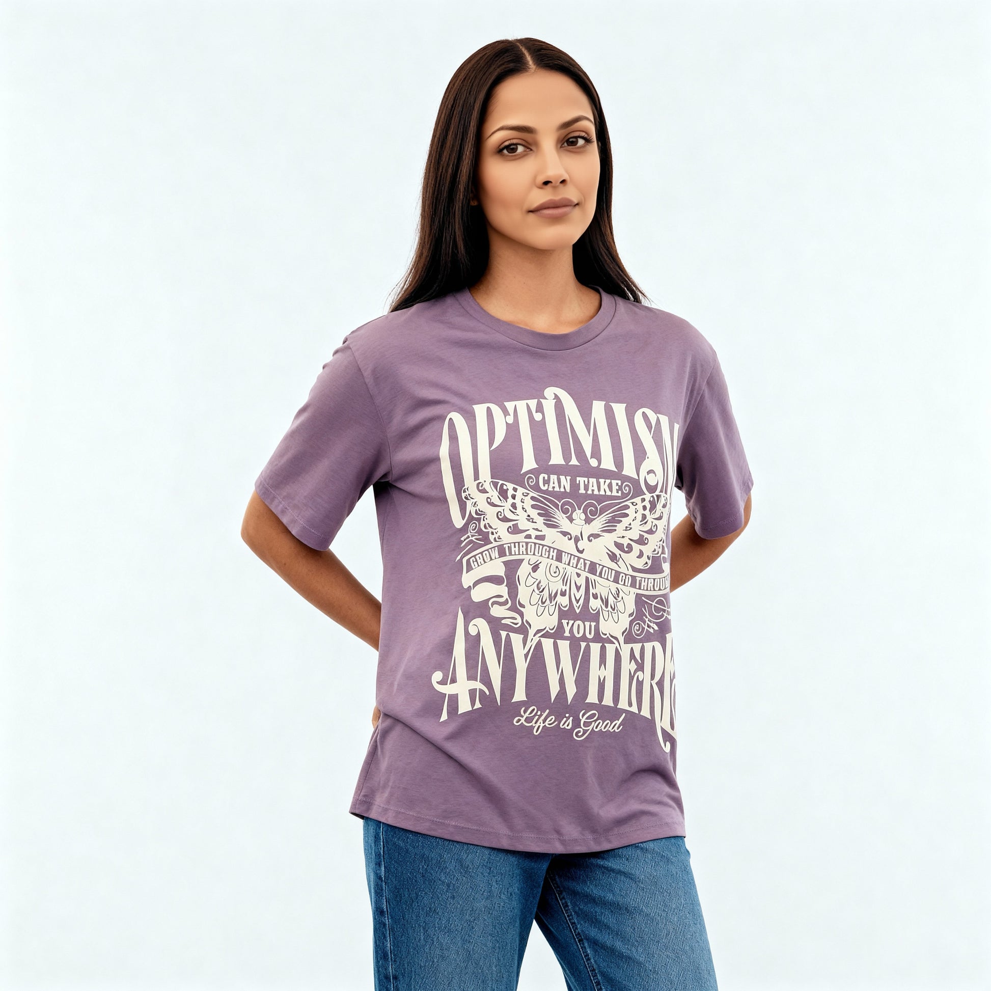 Cotton Knitted Graphic Oversize T-Shirt