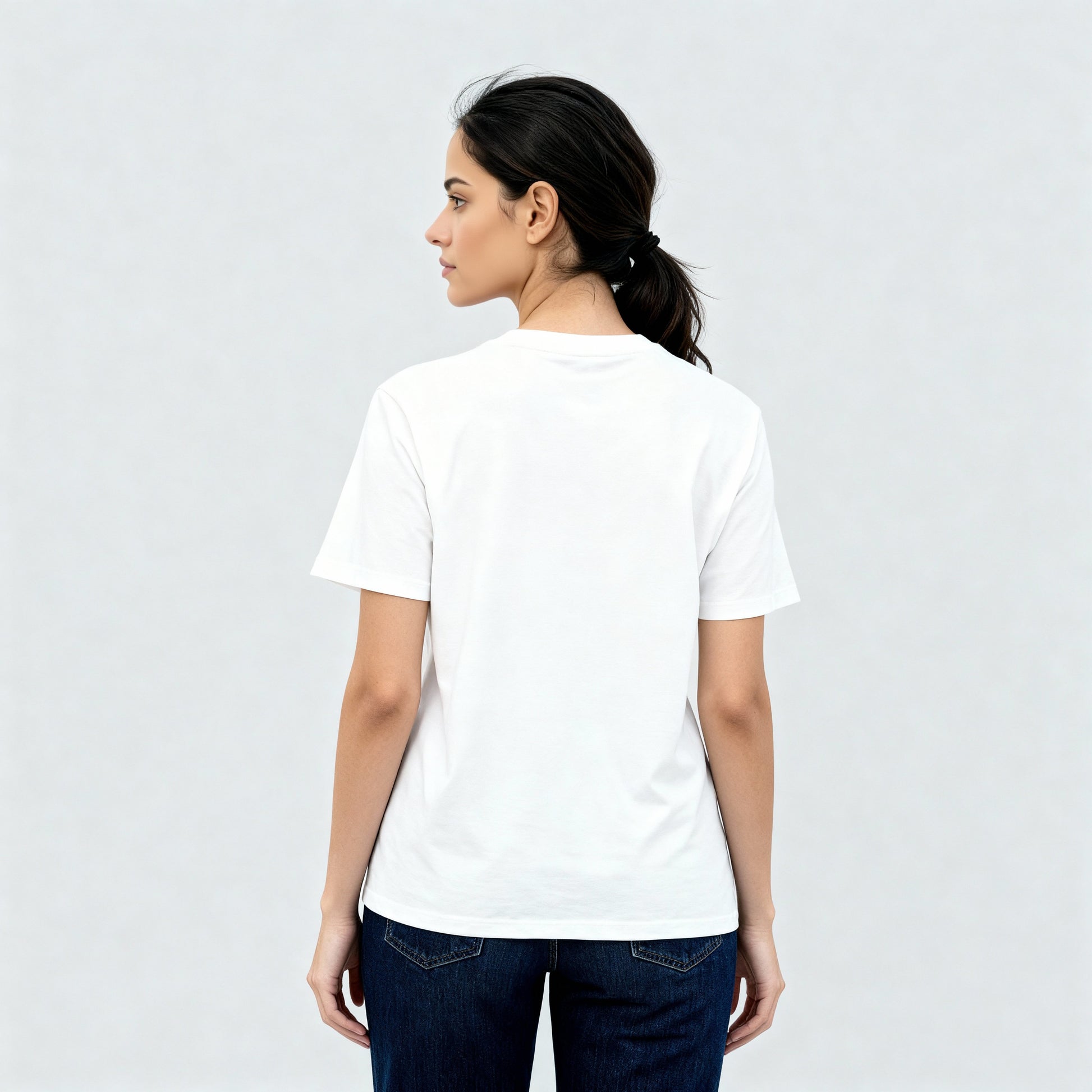 Cotton Knitted Graphic Oversize T-Shirt