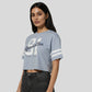 Oversize Cotton Graphic Crop T-Shirt