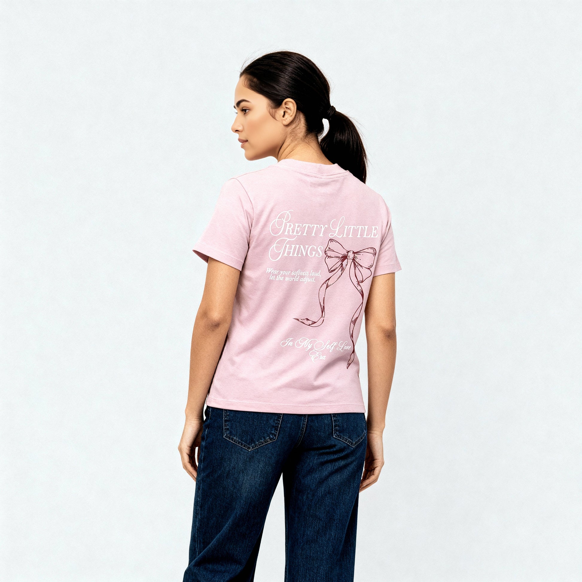 Knitted Graphic Slim Fit T-Shirt