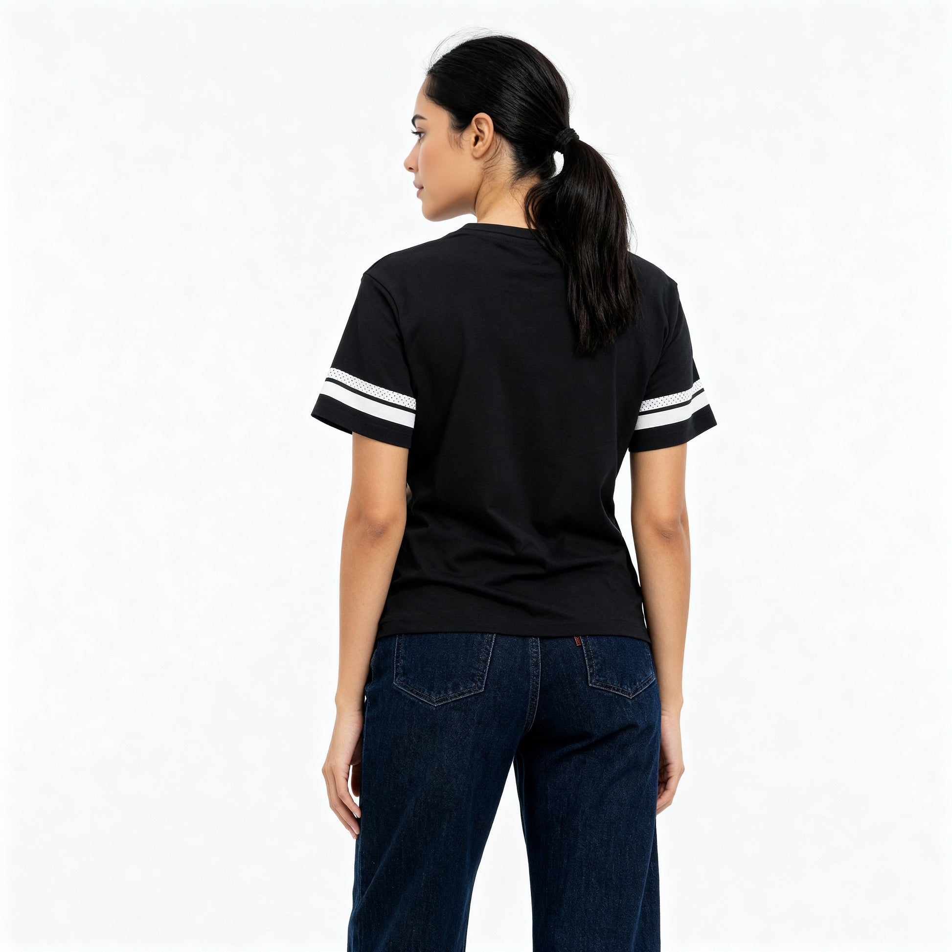 Cotton Knitted Graphic Oversize T-Shirt