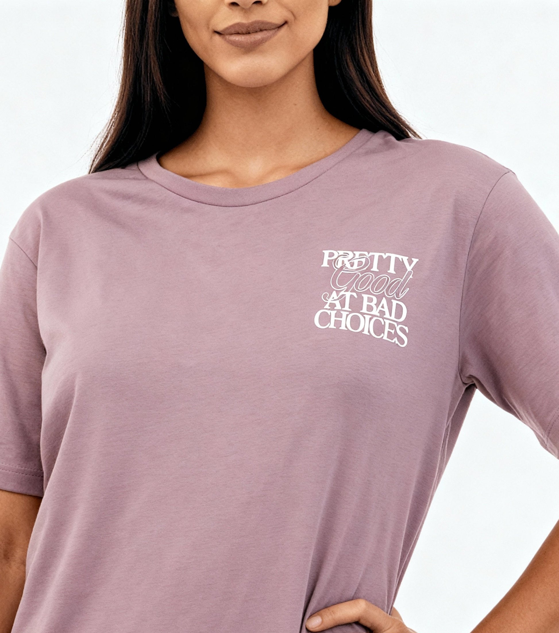 Cotton Knitted Graphic Oversize T-Shirt