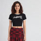 Slim Fit Graphic Crop T-Shirt