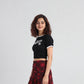 Slim Fit Graphic Crop T-Shirt