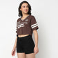 V-Neck Cropped T-Shirt