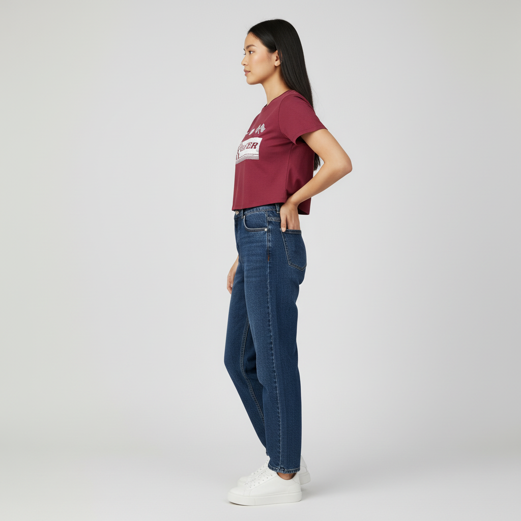 Cotton Knitted Graphic T-Shirt