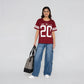 Cotton Graphic Longline Oversize T-Shirt