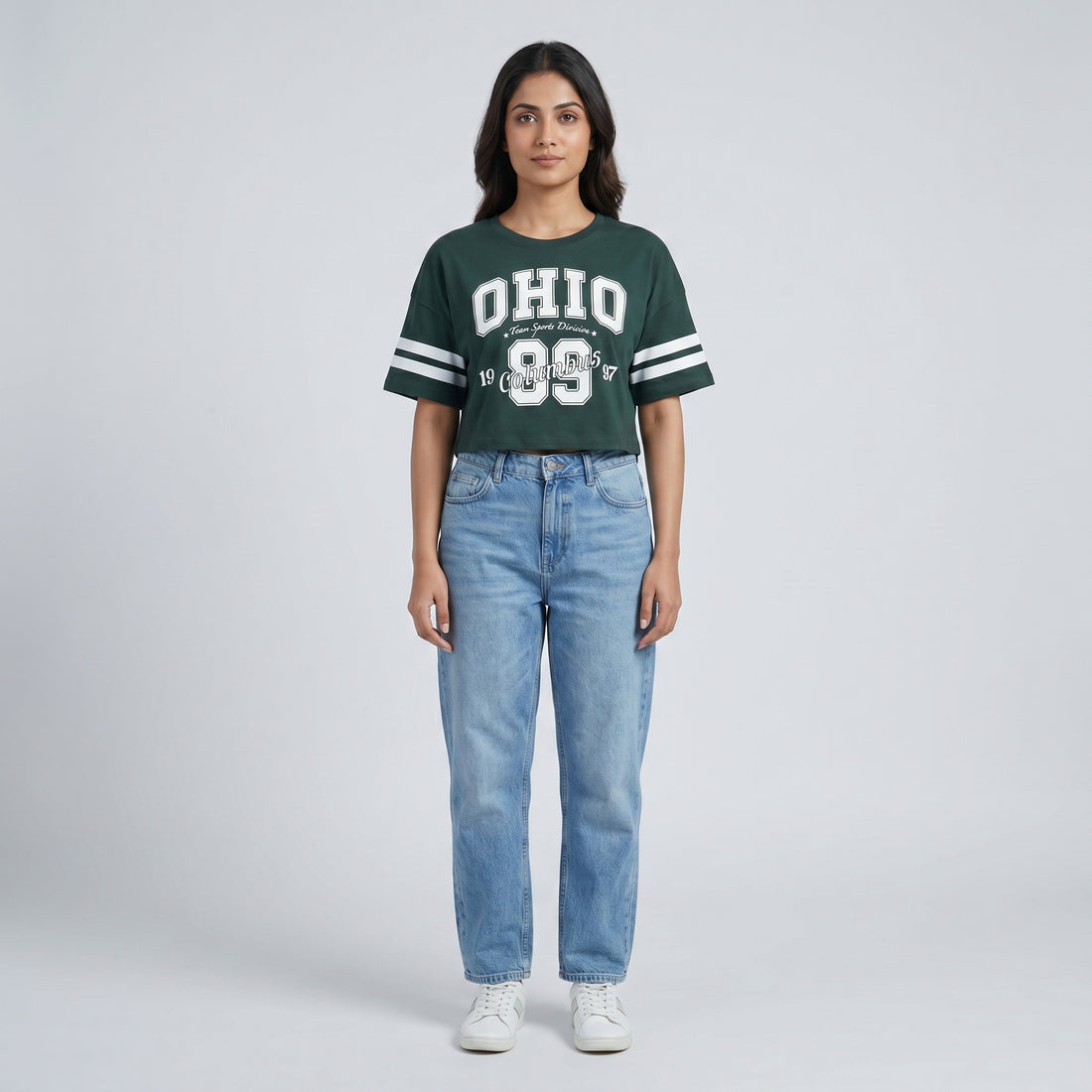 Cotton Graphic Crop T-Shirt