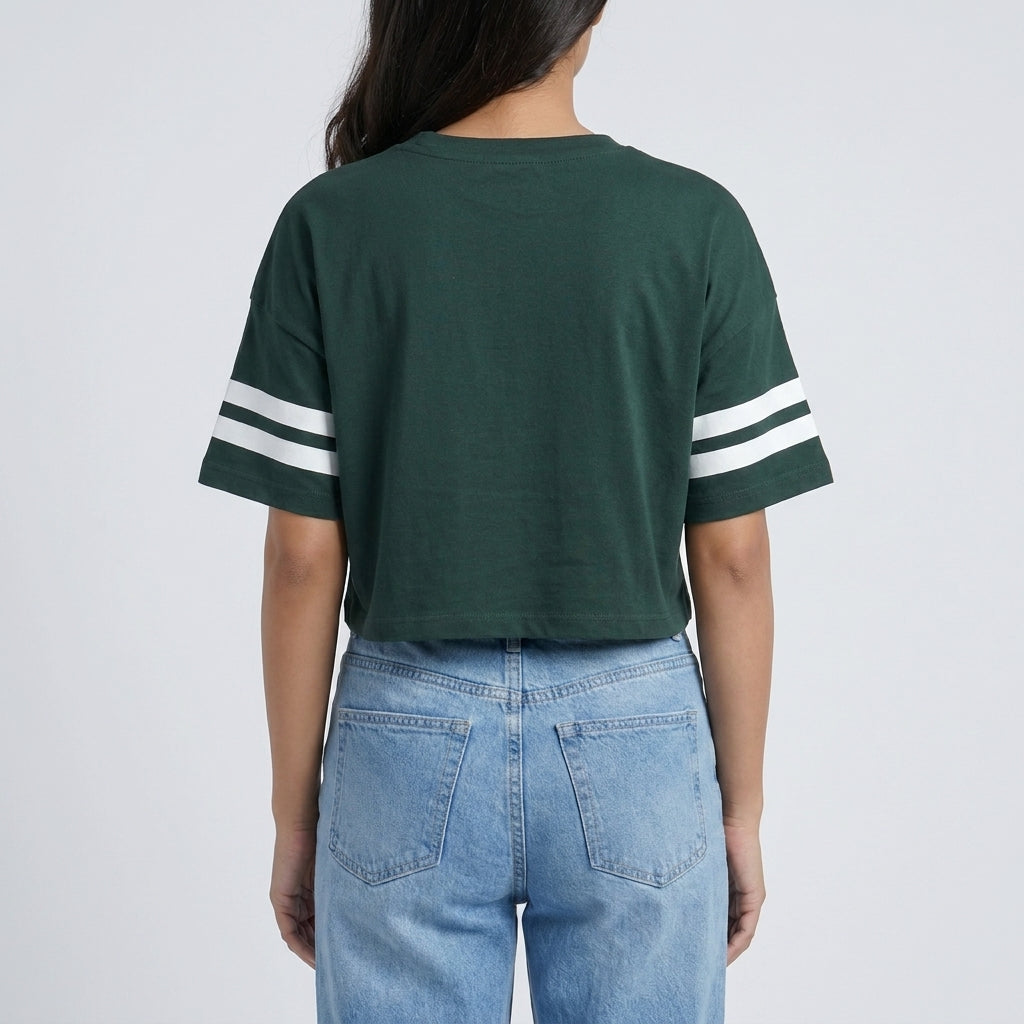 Cotton Graphic Crop T-Shirt