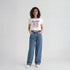 Cotton Graphic  Short Fit Crop T-Shirt