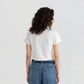 Cotton Graphic  Short Fit Crop T-Shirt