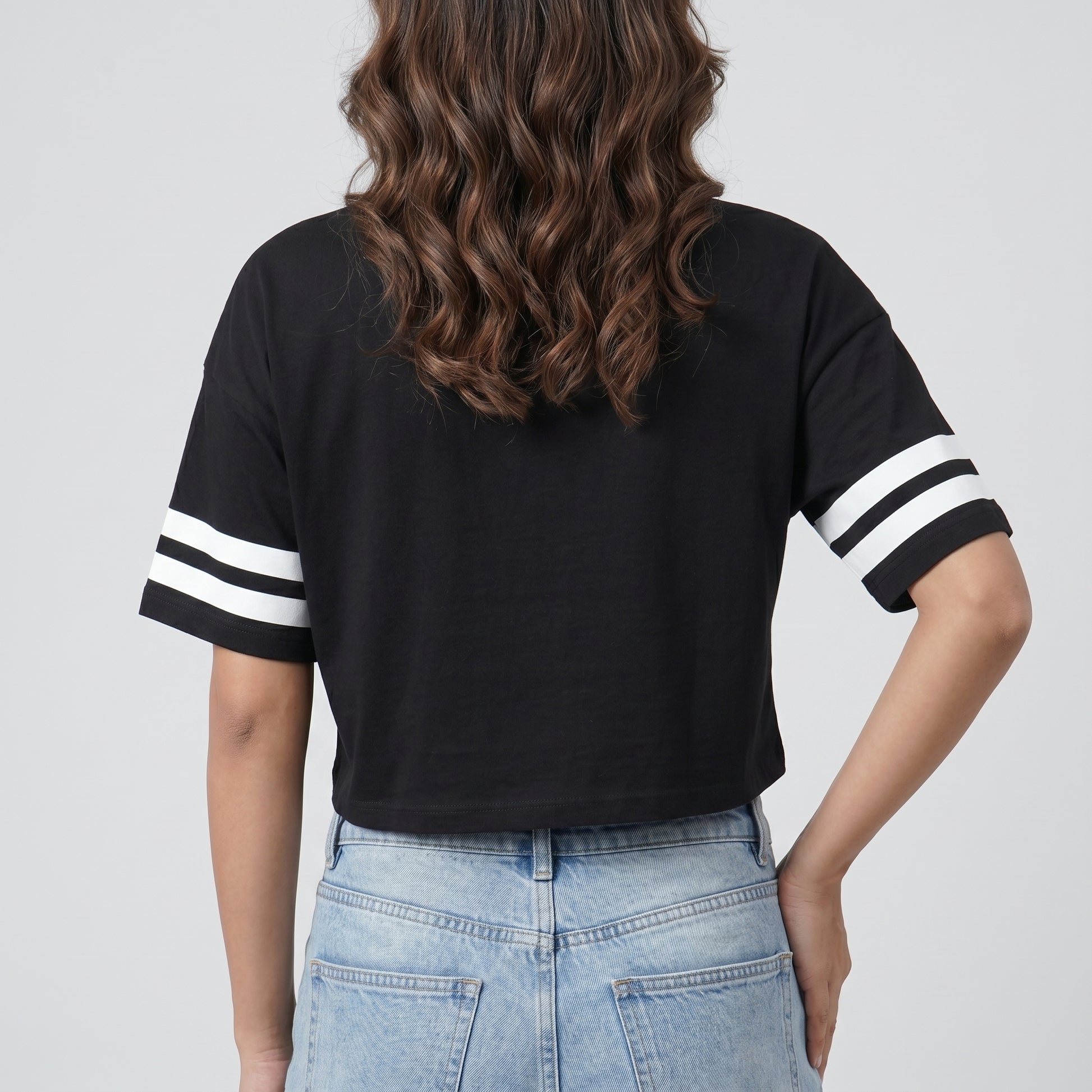 Cotton Graphic Crop T-Shirt