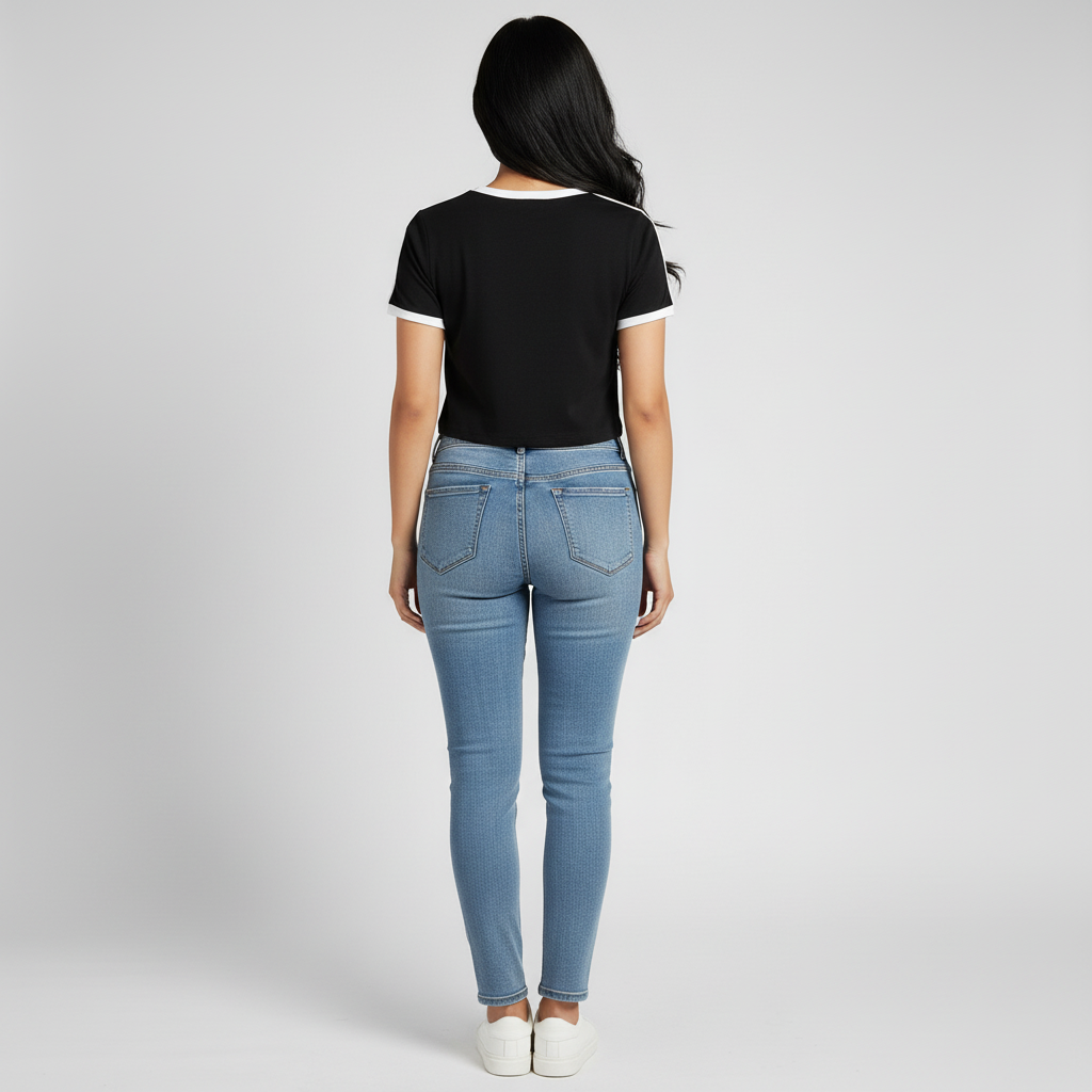 Knitted Graphic Slim Fit T-Shirt