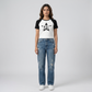 Slim Fit Graphic Crop T-Shirt