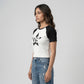 Slim Fit Graphic Crop T-Shirt