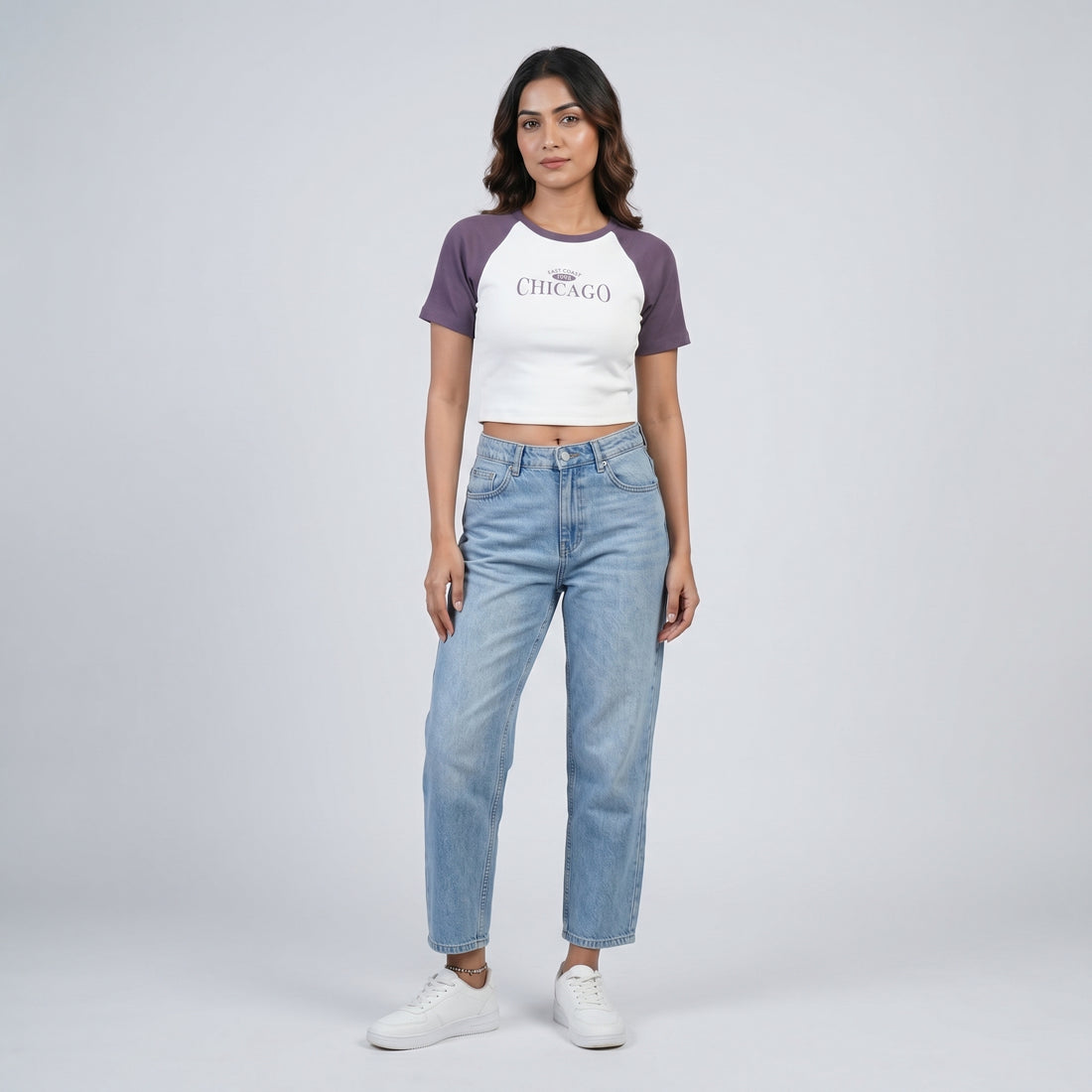 Slim Fit Graphic Crop T-Shirt