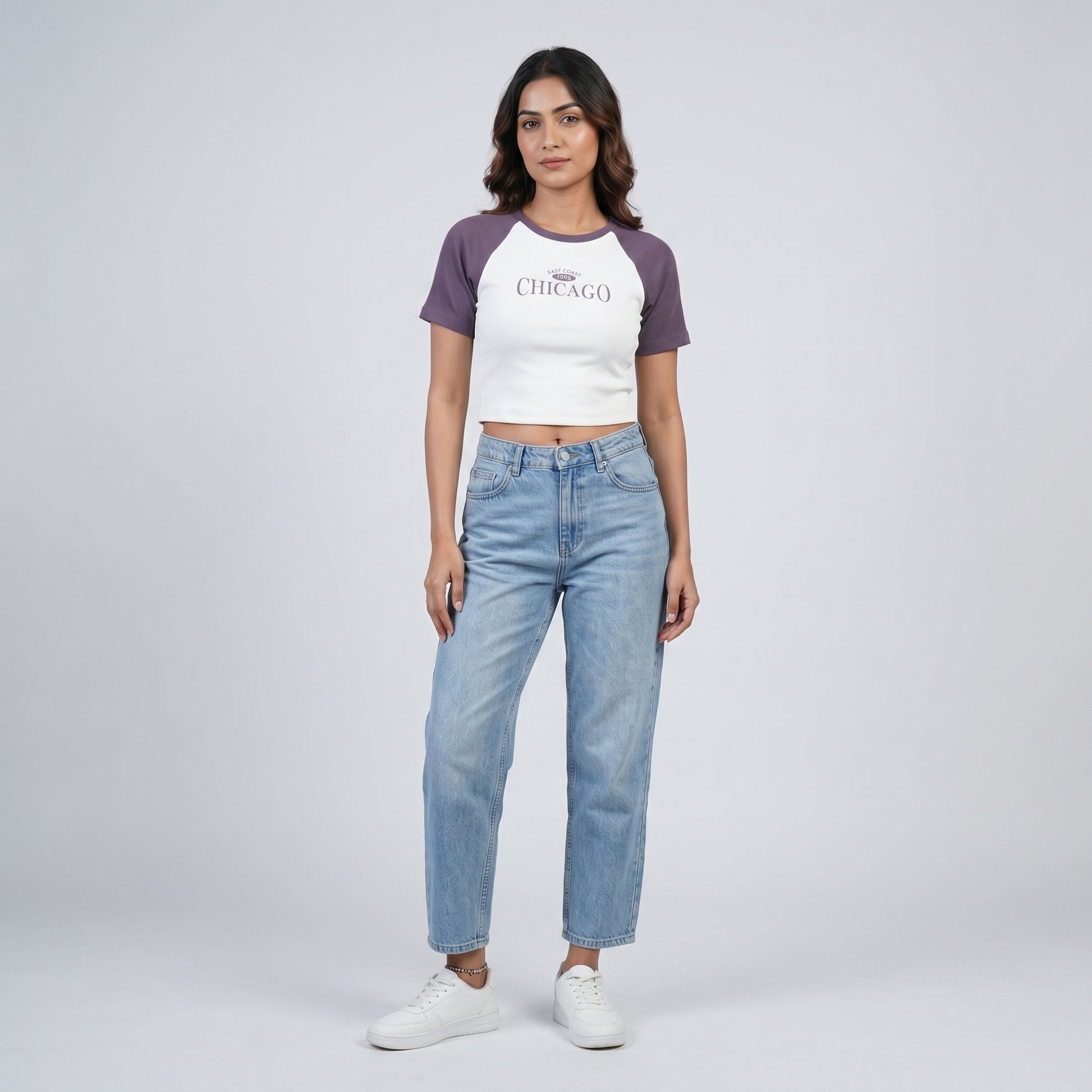 Slim Fit Graphic Crop T-Shirt