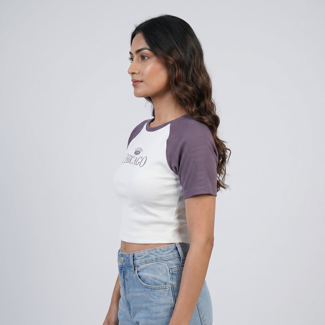 Slim Fit Graphic Crop T-Shirt