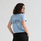 Knitted Graphic Slim Fit Crop T-Shirt