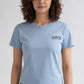 Knitted Graphic Slim Fit Crop T-Shirt