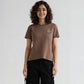 Knitted Graphic Slim Fit Crop T-Shirt