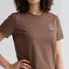 Knitted Graphic Slim Fit Crop T-Shirt