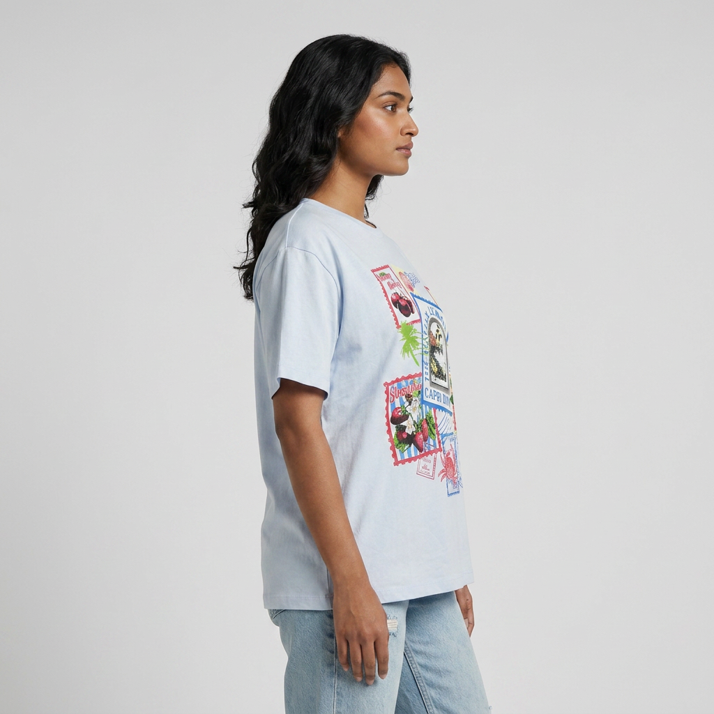 Cotton Graphic Oversize T-Shirt