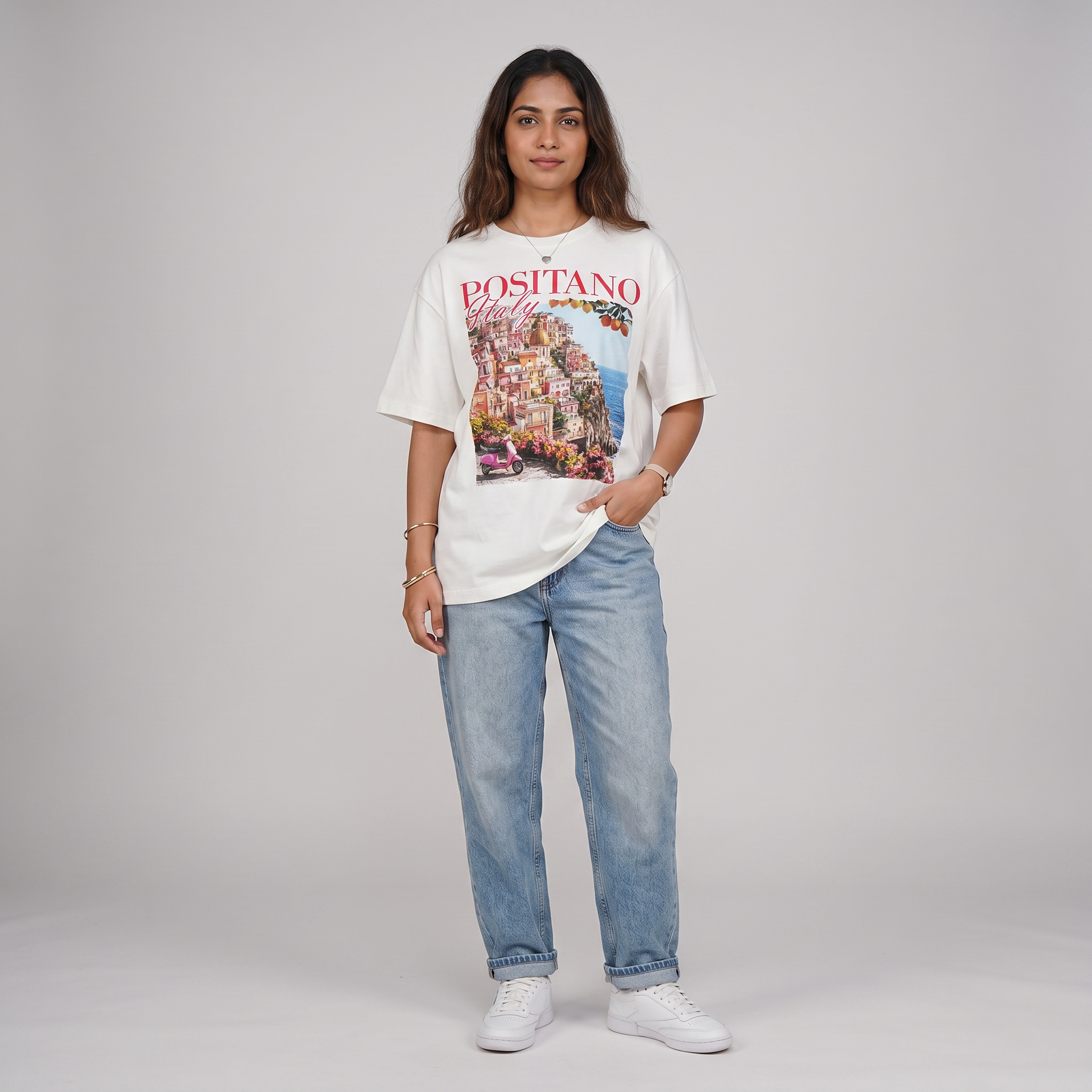 Cotton Graphic Oversize T-Shirt