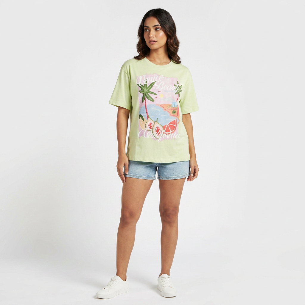 Cotton Graphic Oversize T-Shirt