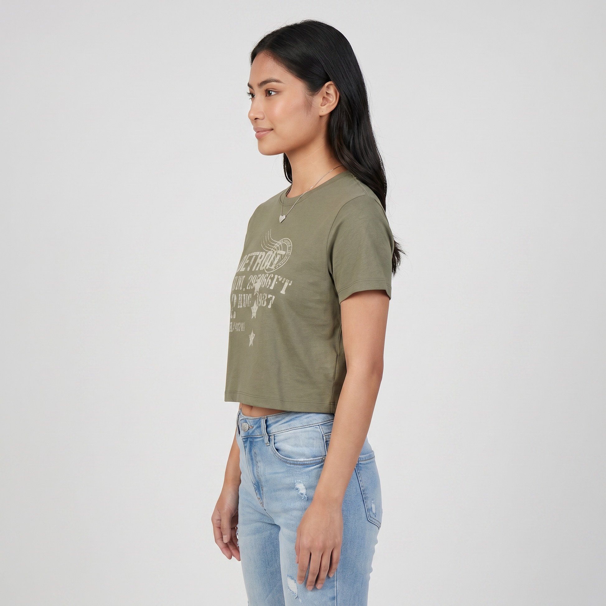 Cotton Printed Crew Neck T-Shirt