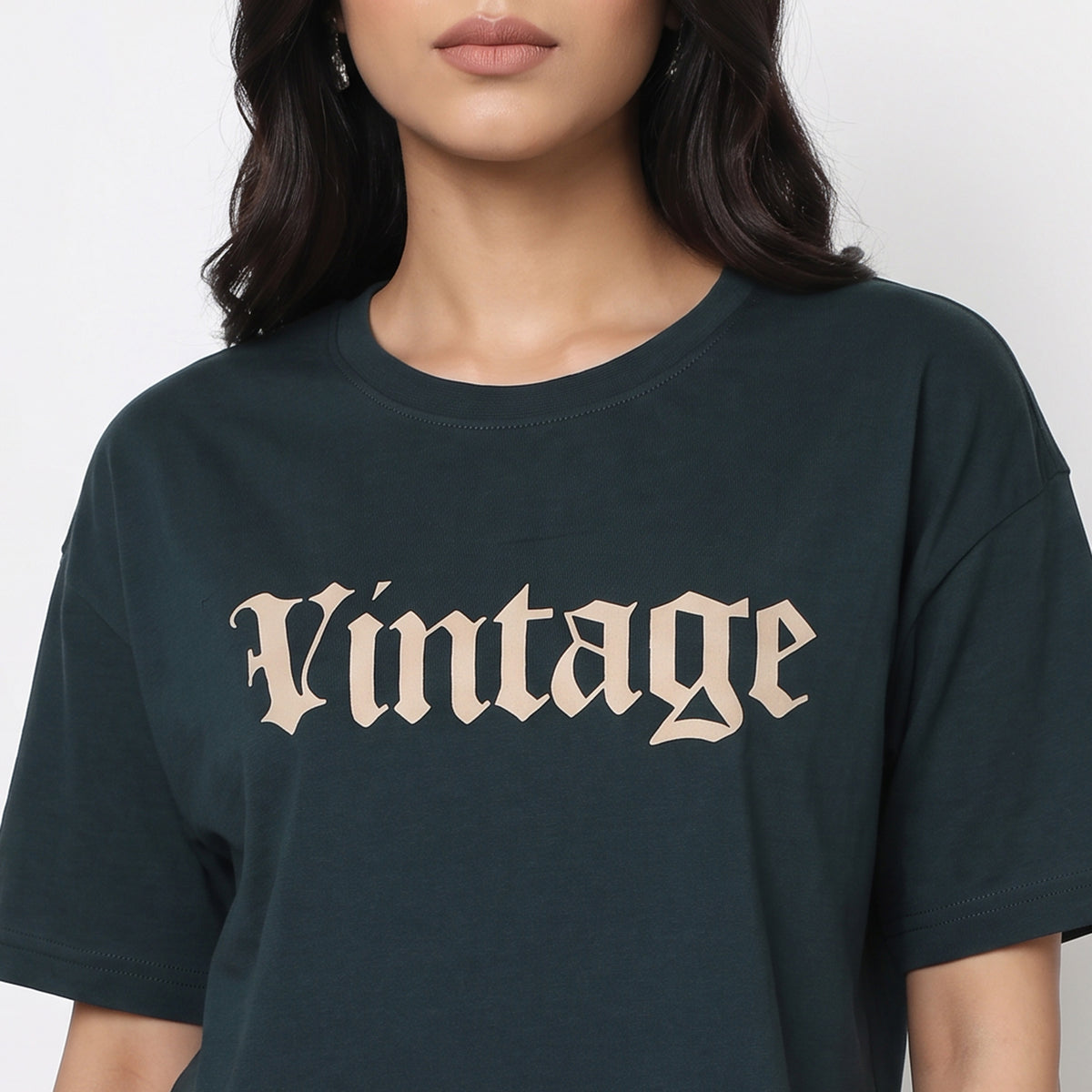 Cotton Graphic Boxy T-Shirt