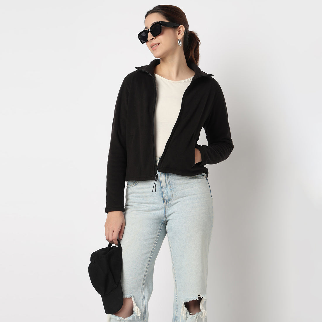 Premium Comfy Polair Fleece High Neck Jacket