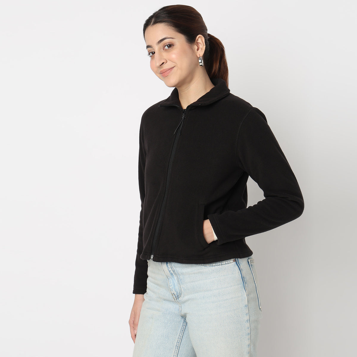 Premium Comfy Polair Fleece High Neck Jacket