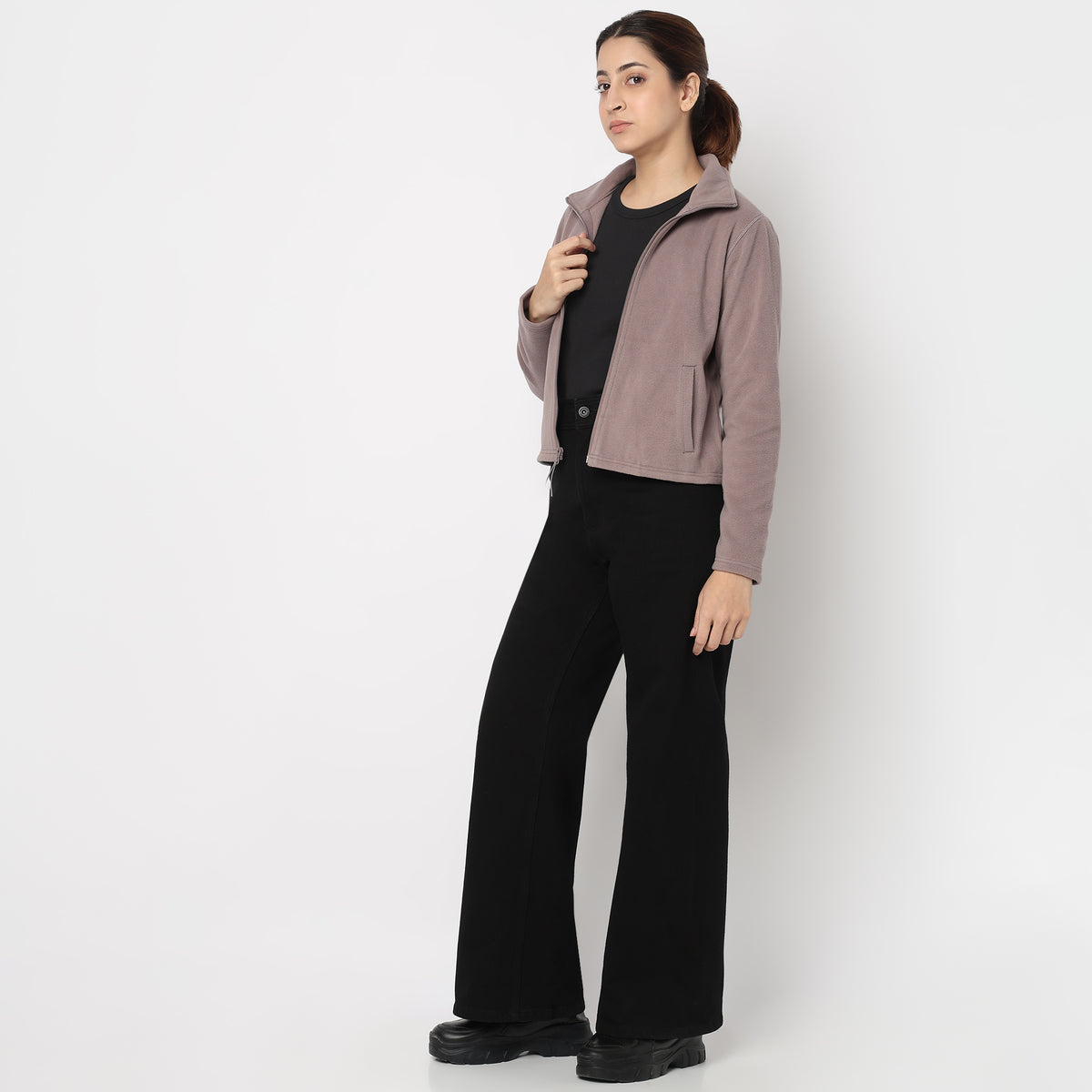 Premium Comfy Polair Fleece High Neck Jacket