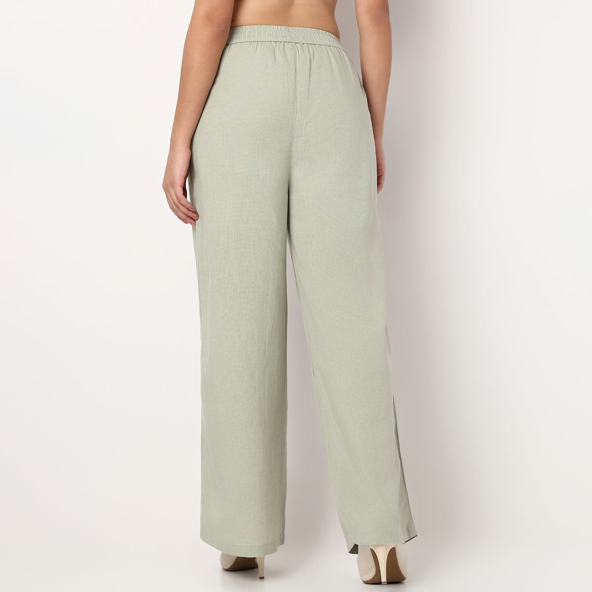 Relaxed Fit High Rise Palazzos