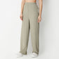 Relaxed Fit Solid High Rise Palazzos